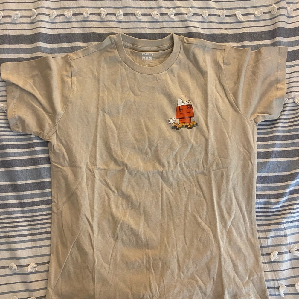 Peanuts Snoopy Tan Short Sleeve Tee